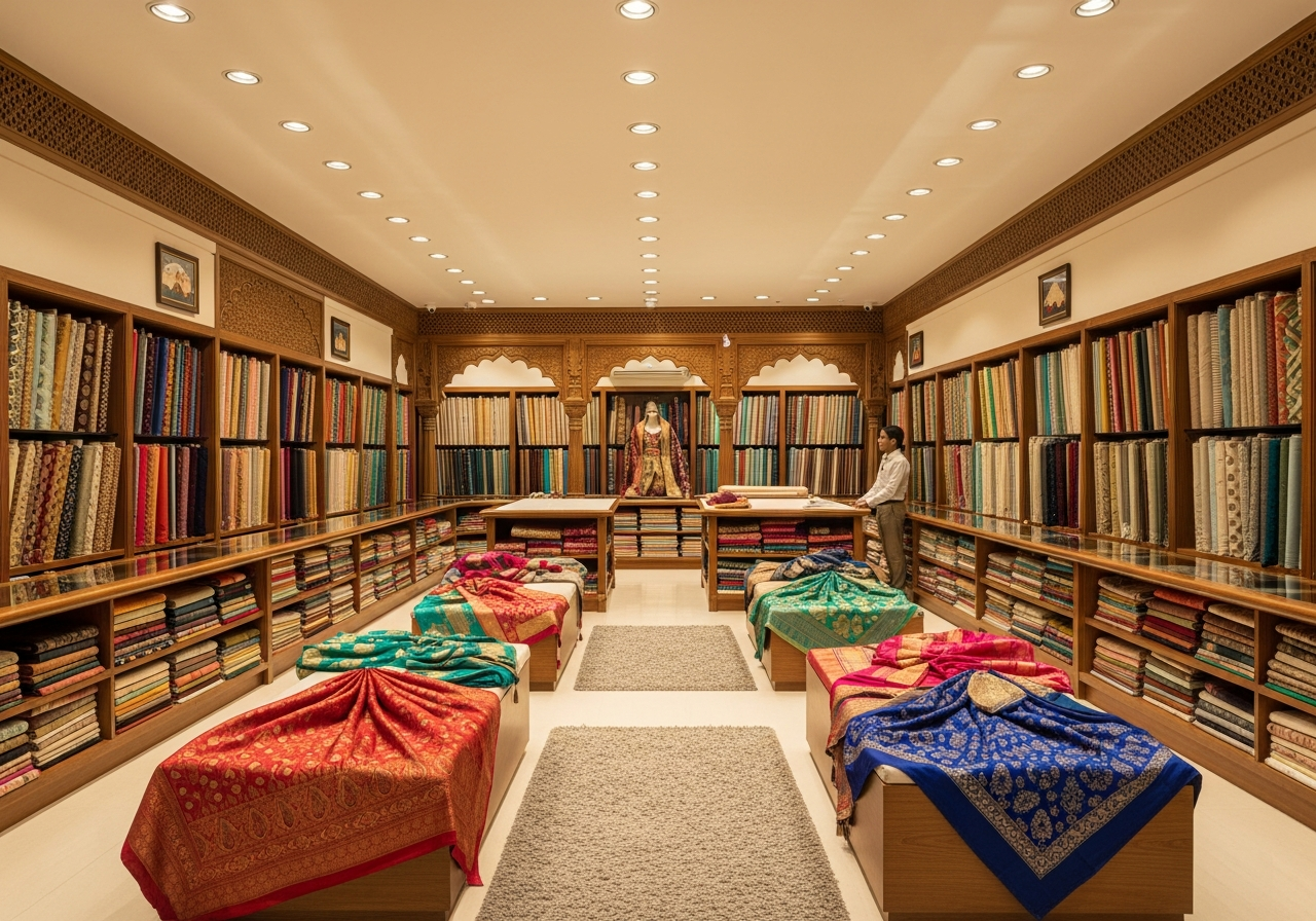 Jeel Creations Textile Shop Interior